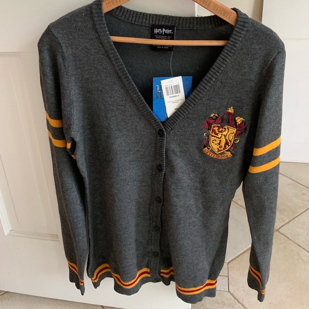 Hot Topic Harry Potter Gryffindor Cardigan Sweater